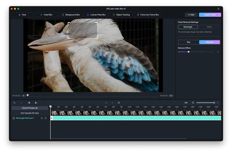 add video blurring effect using avclabs video blur ai