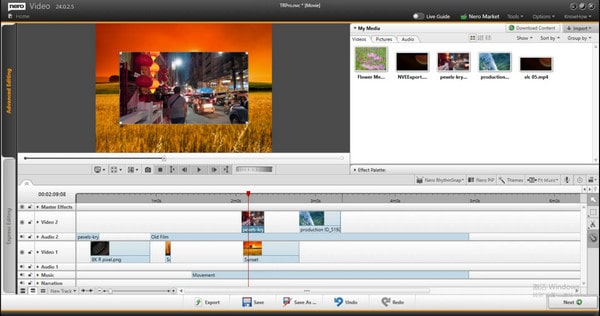 Nero Video is one of the best free video editing software for beginners