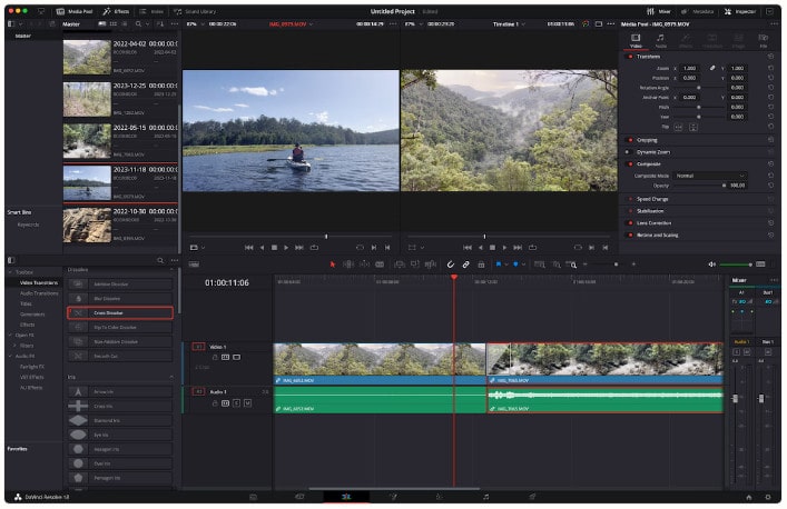 DaVinci Resolve is one of the best free video editing software for beginners