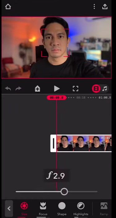 Blur Background in iPhone Video Using Focos Live App