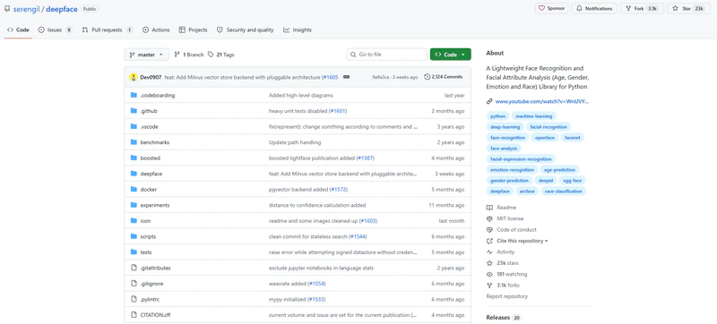 deepface detection software