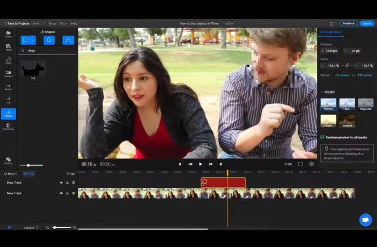 blur face in video with Final Cut Pro