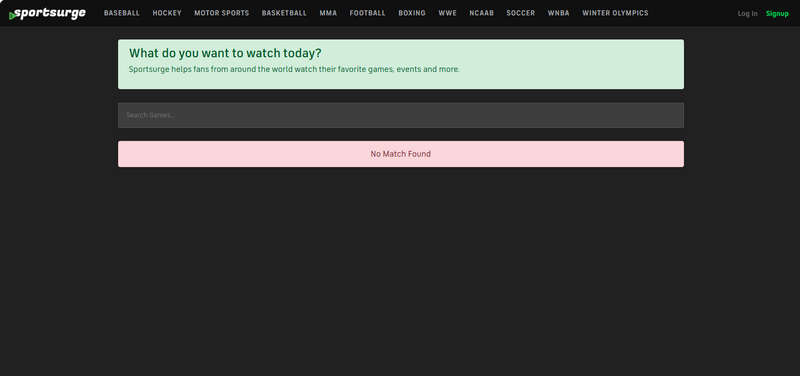 sportsurge free sport streaming site