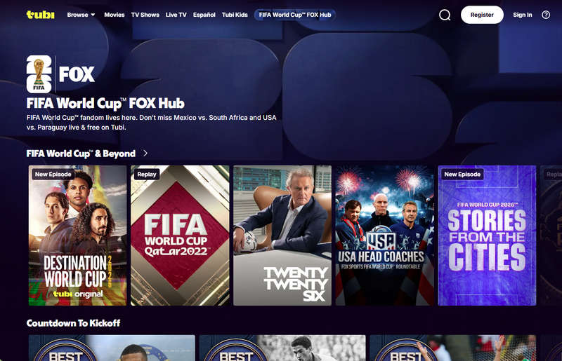 free methstreams alternative tubi tv